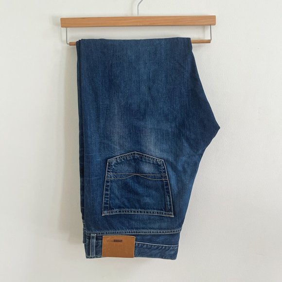 Hugo Boss Dark Blue Texas Regular Fit Straight Leg Mens 5-pocket Jeans W40 L34 - Picture 1 of 8